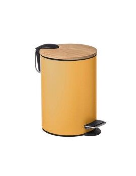 Caixote do lixo 5five Colors Amarelo Multicolor Bambu 3 L Mostarda