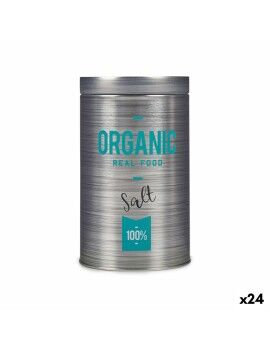 Bote Organic Sal Gris Hojalata 10,4 x 18,2 x 10,4 cm (24 Unidades)