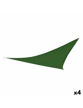 Toldos de vela Aktive Triangular Verde 500 x 0,5 x 500 cm (4 Unidades)