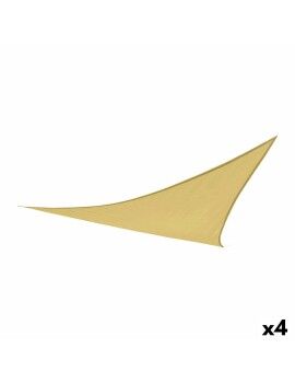 Toldos de vela Aktive Triangular Creme 360 x 0,5 x 360 cm (4 Unidades)