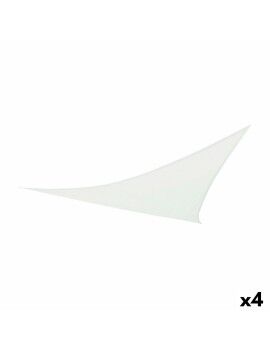 Toldos de vela Aktive Triangular Branco 360 x 0,5 x 360 cm (4 Unidades)
