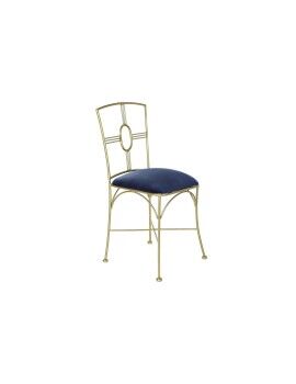 Cadeira de Sala de Jantar DKD Home Decor Azul Dourado 45 x 42 x 88,5 cm