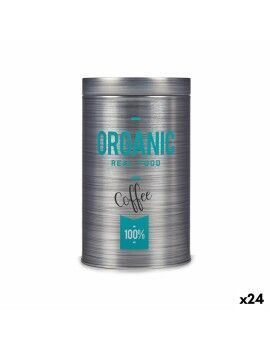 Bote Organic Café Gris Hojalata 10,4 x 18,2 x 10,4 cm (24 Unidades)