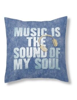 Capa de travesseiro Alexandra House Living Music is the sound of my soul 50 x 50 cm