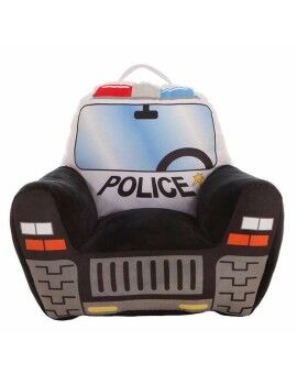 Poltrona Infantil Carro de polícia 52 x 48 x 51 cm Preto Acrílico (52 x 48 x 51 cm)