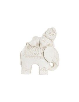 Figura Decorativa DKD Home Decor Acabado envejecido Elefante Blanco Oriental Magnesio (42 x 24 x...