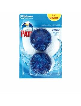 Ambientador de ar de casa de banho Pato 2 x 50 g Agua Azul Desodorizante