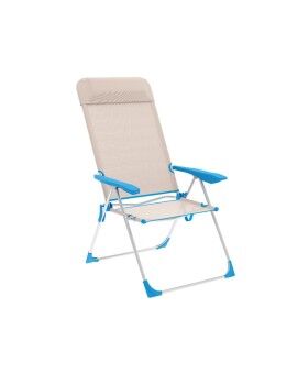 Cadeira de Campismo Acolchoada Marbueno Azul Bege 69 x 109 x 58 cm