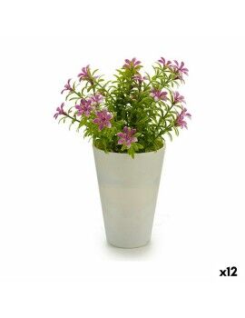 Planta Decorativa Flor 12 x 20 x 12 cm Plástico (12 Unidades)
