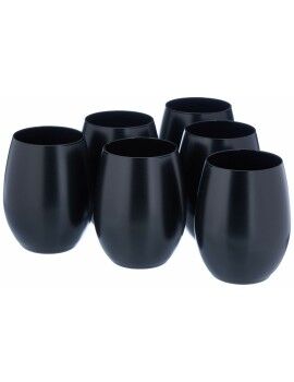 Set de Vasos Chef&Sommelier Primary Negro Vidrio 6 Unidades (36 cl)