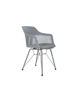 Cadeira DKD Home Decor Cinzento claro 56 x 53 x 81 cm