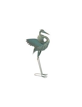 Figura Decorativa DKD Home Decor Azul Metal Garza (35 x 48 x 83 cm)