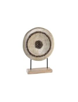 Figura Decorativa DKD Home Decor Beige Hierro Círculos (39 x 12 x 55 cm)