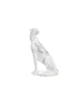 Figura Decorativa DKD Home Decor Gris Blanco Leopardo Resina Mármol (25 x 18 x 41 cm)