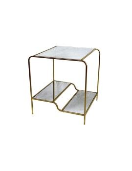 Mesa de apoio DKD Home Decor Dourado Metal Espelho 50 x 50 x 55 cm