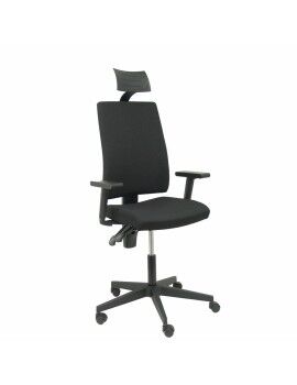 Cadeira de escritório com apoio para a cabeça Lezuza P&C Preto