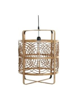 Lámpara de Techo DKD Home Decor Negro Natural Bambú Plástico 50 W 220 V 37 x 37 x 46 cm