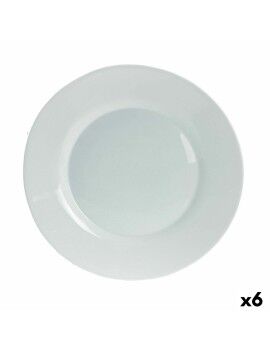 Plato Llano Bormioli Rocco Toledo Vidrio 25 cm (6 Unidades)