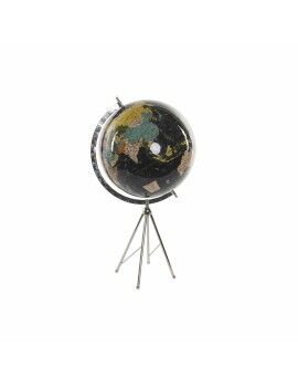 Globo Terraqueo DKD Home Decor Negro Metal Papel Plástico 31 x 33 x 60 cm