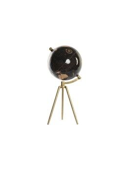 Globo Terraqueo DKD Home Decor Negro Dorado Metal 20 x 20 x 47 cm