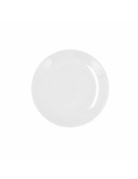 Plato de Postre Bidasoa Glacial Coupe Cerámica Blanco (19 cm) (Pack 12x)