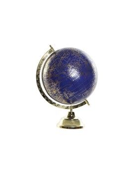 Globo Terraqueo DKD Home Decor Azul Dorado Metal 27 x 25 x 36 cm