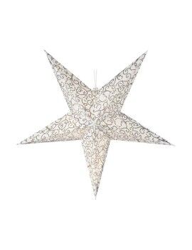 Estrela de Natal Transparente Branco/Castanho 60 cm