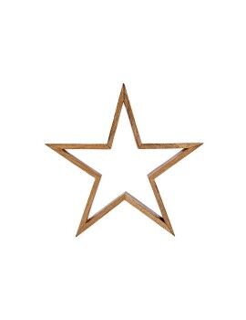 Estrela de Natal Silhueta 50 x 12 x 50 cm Madeira Castanho