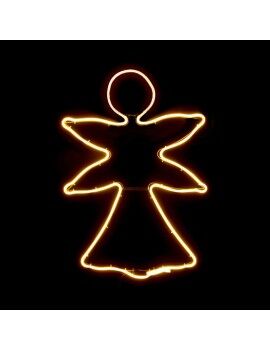 Adorno Navideño Amarillo Metal Plástico Ángel 52 x 1,5 x 72 cm