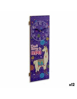 Reloj de Pared Llama 2,5 x 60 x 20 cm (12 Unidades)