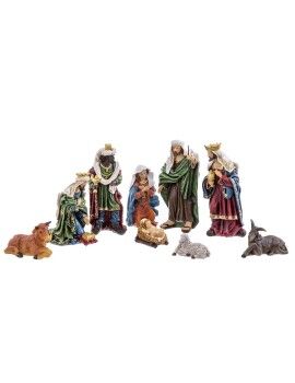 Adorno Navideño Multicolor Poliresina Nacimiento/Belén 31,5 cm (9 Piezas)