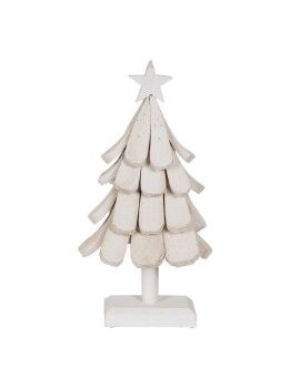 Árbol de Navidad Blanco Madera de Paulonia Árbol 31 x 25 x 60 cm