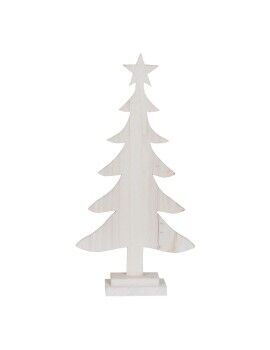 Árbol de Navidad Blanco Madera de Paulonia Árbol 40 x 2 x 80 cm