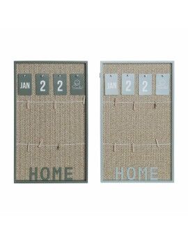 Cuadro Portafotos con Pinzas DKD Home Decor Aluminio Polipropileno Madera MDF 30 x 3 x 50 cm (2...