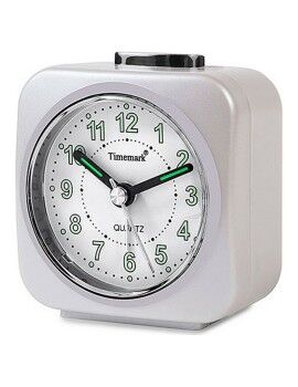 Relógio-despertador analógico Timemark Branco Silencioso com som Modo noturno