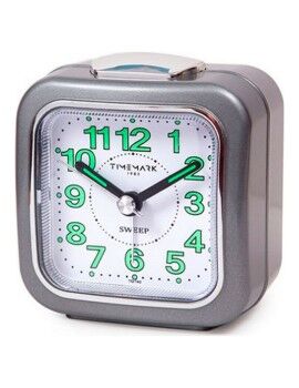 Relógio-despertador analógico Timemark Cinzento Silencioso com som Modo noturno (7.5 x 8 x 4.5 cm)