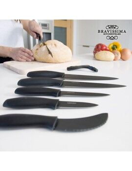 Faca de mesa Bravissima Kitchen Set de 7 cuchillos Titanium