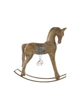 Cavalo de Baloiço DKD Home Decor Cadeira de baloiço Cavalo 61,5 x 13,5 x 62 cm