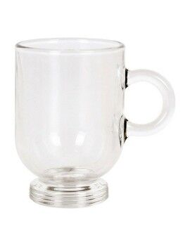 Juego de 6 Tazas de Café Royal Leerdam Sentido Expresso Transparente Acero Inoxidable Cristal 80...