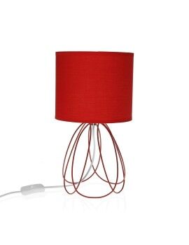 Lâmpada de mesa Versa Mila Vermelho 20 x 36 cm Metal