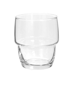 Conjunto de Copos Secret de Gourmet Bottom Cup Transparente Cristal 280 ml 6 Peças