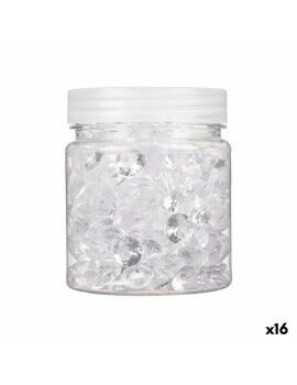 Pedras Decorativas Diamante 150 g Transparente Plástico 6,5 x 8 x 6,5 cm (16 Unidades)