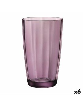 Vaso Bormioli Rocco Pulsar Morado Vidrio (470 ml) (6 Unidades)