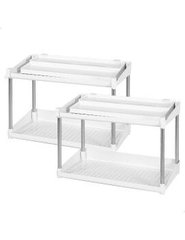 Organizador para Armario de Cocina Max Home Blanco 2 Estantes 2 Unidades 37,5 x 25,5 x 19 cm