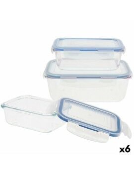 Set de Recipientes de Cocina Herméticos Apilables Max Home 6 Unidades 23 x 7,5 x 17,5 cm