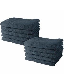 Jogo de toalhas TODAY Cinzento 10 Peças 70 x 130 cm
