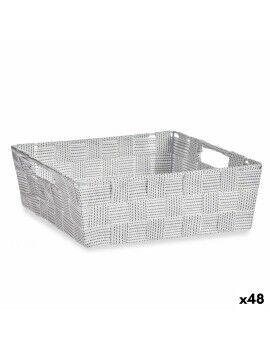 Cesta Multiusos Blanco Tela 3 L 23 x 8 x 27 cm (48 Unidades)