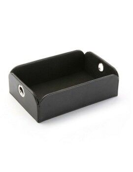 Vaciabolsillos Versa Negro Polipiel Metal Poliéster (13 x 6,5 x 20 cm)