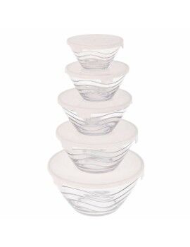 Set de Fiambreras Excellent Houseware Cristal (5 Unidades)