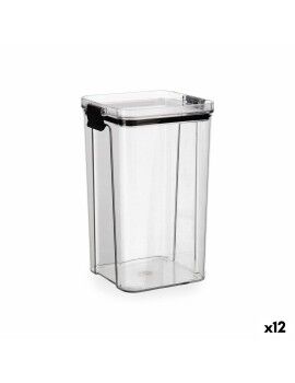 Recipiente Conservador de Alimentos Quid Cocco Transparente Plástico 1,3 L (12 Unidades)